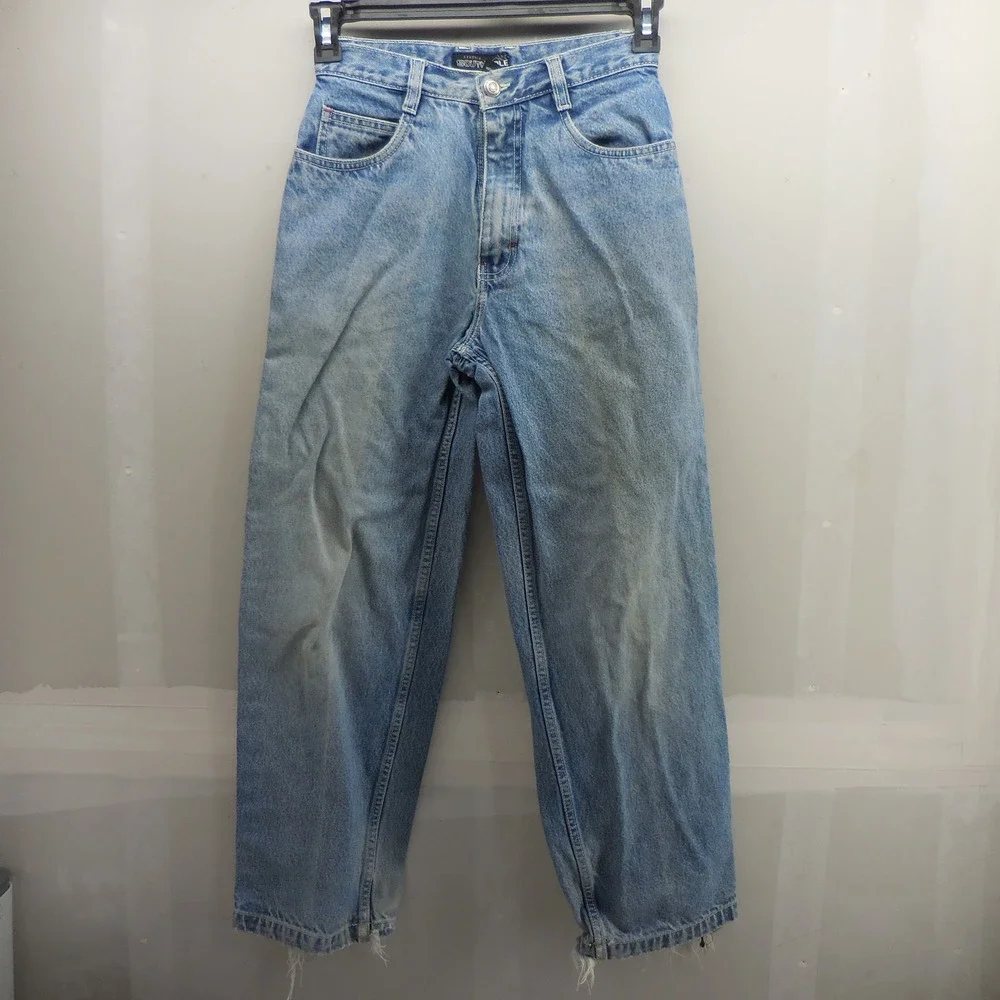 Southpole Baggy Light Wash Jeans Vintage Y2K Wide Leg Denim Mens 14 26x27